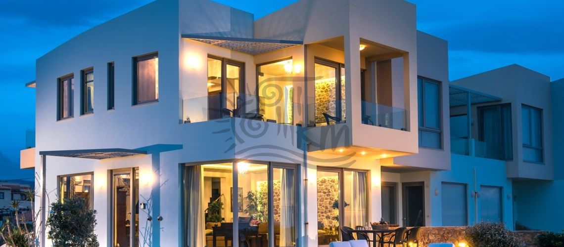 Crete Heraklion Kato Gouves. Luxurious beachfront villa of 210 sqm property first image
