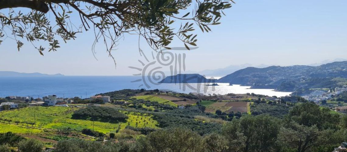 Heraklion Agia Pelagia. For sale a plot of 4.100 sq.m. with a unique sea view . property first image