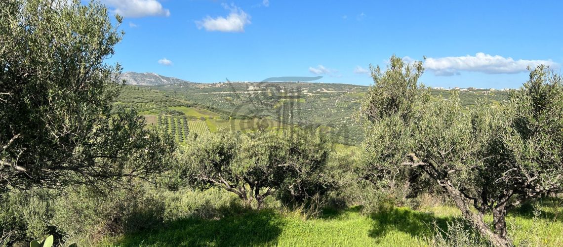 Heraklion Skalani - Myrtia. For sale a plot of 4.100 sq.m. with a beautiful view property first image