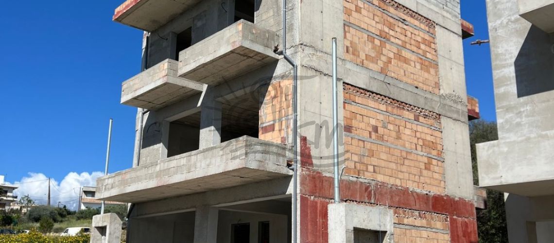Héraklion, Mésampélies. A vendre une maison individuelle nouvellement construite de 134 m² sur un terrain de 125 m² avec une belle vue. property first image