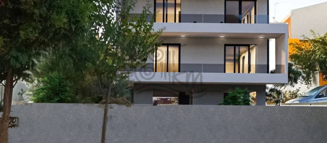 Ираклион, Ацаленио. Продаётся светлая двухкомнатная квартира площадью 60,34 кв. м на третьем этаже с панорамным видом на парк. Квартира представляет собой открытое пространство с гостиной и кухней, спальней, ванной комнатой и балконами.  property first image